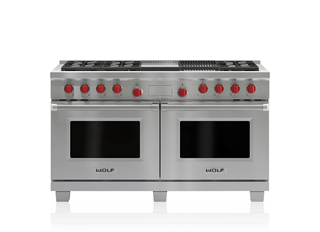 Wolf Legacy Model - 152 cm Dual Fuel Range - 6 Burners, Infrared Chargrill and Infrared Teppanyaki ICBDF606CG